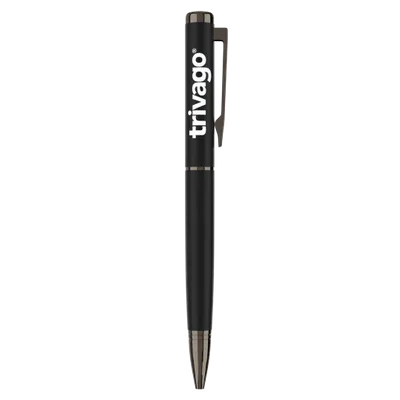 Elegant Black Metal Ball Pen - Stealth Promo Co