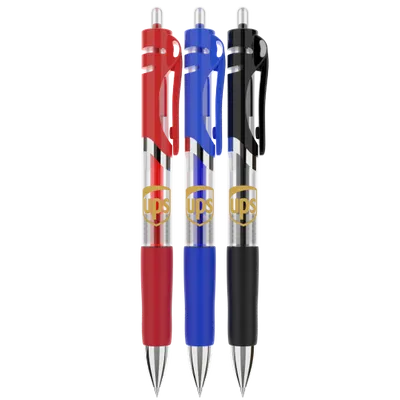 Cultured Retractable Plastic Gel Pen - Stealth Promo Co