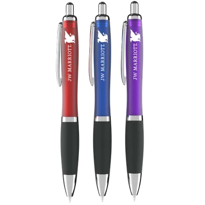 Purposive Retractable Plastic Ball Pen - Stealth Promo Co