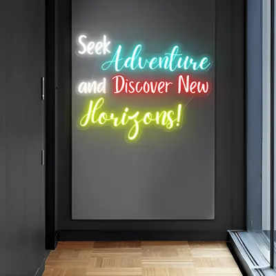 Seek Adventure Neon Sign - Stealth Promo Co
