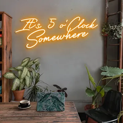 It's 5 o'Clock Somewhere LED Neon Sign - Stealth Promo Co