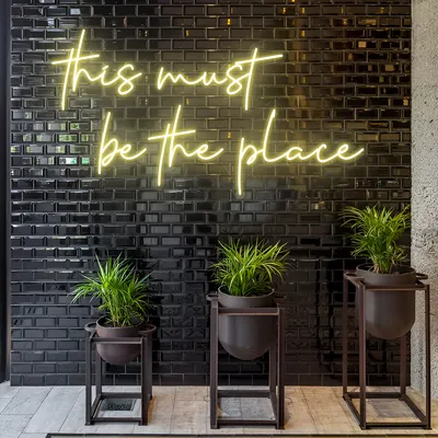 This Must Be The Place LED Neon Sign - Stealth Promo Co