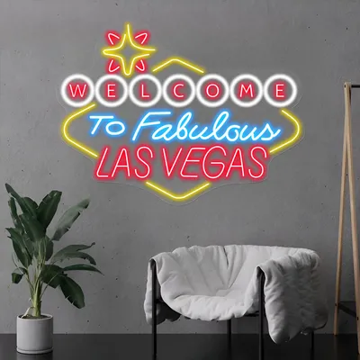Welcome to Fabulous Las Vegas Neon Sign - Stealth Promo Co
