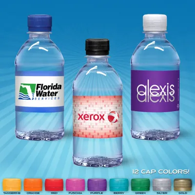 12oz Flat Water Bottle - Stealth Promo Co