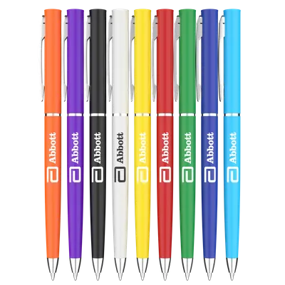 Smooth Plastic Ball Pen - Stealth Promo Co