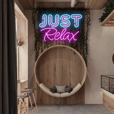 Just Relax Neon Signs - Stealth Promo Co