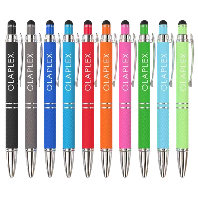 Serene Two Lines Metal Ball Pen - Stealth Promo Co