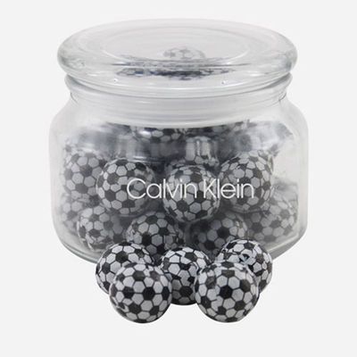 Jar with Chocolate Soccer Balls - SG200