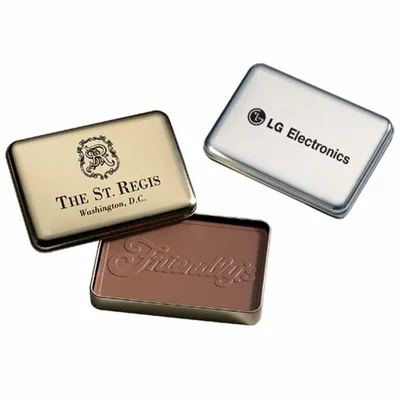 10 oz Custom Chocolate in Metal Tin - Stealth Promo Co