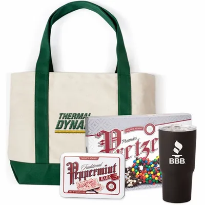 Embroidered Canvas Coastal Tote Gift Set - Stealth Promo Co