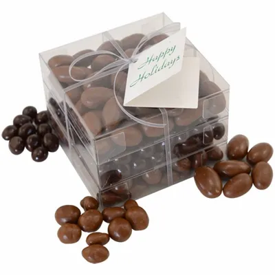 3 Way Chocolate Covered Stack Acetate Tower - Imprint Now - NL