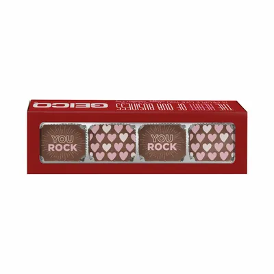 You Rock Slider Box With Chocolate Pieces - Stealth Promo Co