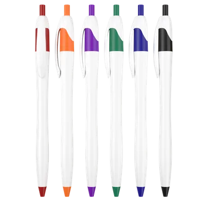 Simple Retractable Blank Ball Pen - Stealth Promo Co