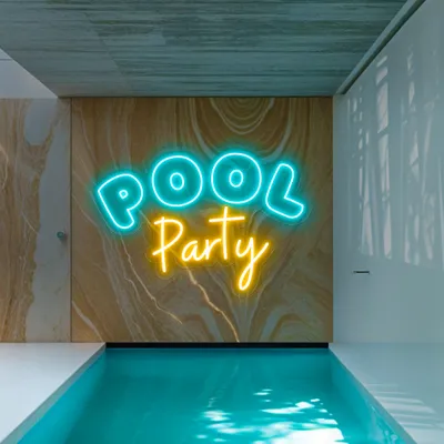 Pool Party Large Neon Sign - Stealth Promo Co