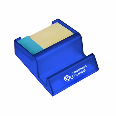 Media Stand with Adhesive Notes - Stealth Promo Co