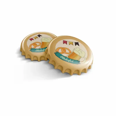 Round Cream German Octoberfest Beer Coaster - Imprint Now - DE