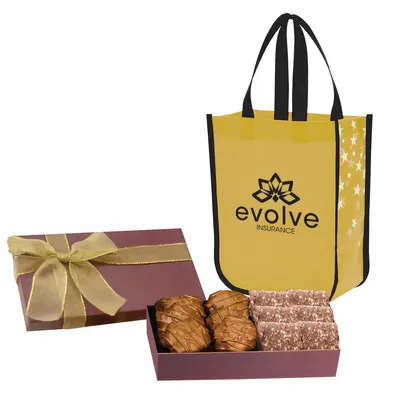 Executive Gift Set With Star Struck Lola Laminated Non-Woven Tote Bag - Stealth Promo Co