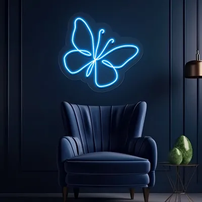 Scribble Butterfly Neon Sign - Stealth Promo Co