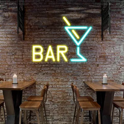 Martini Bar Neon Sign - Stealth Promo Co
