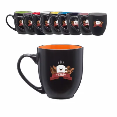 Dual Colored Ceramic Bistro Mugs - Stealth Promo Co