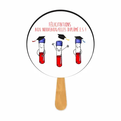 Éventail pour la remise des diplômes