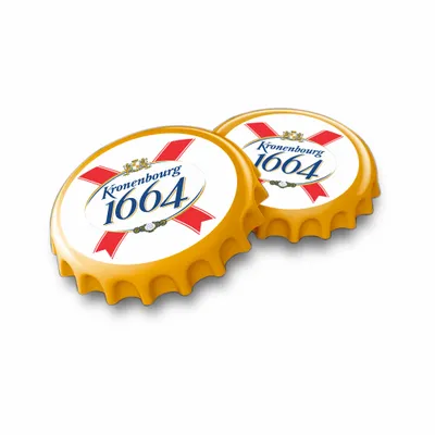 Sous-verres en forme de capsule de bière - Imprint Now - FR