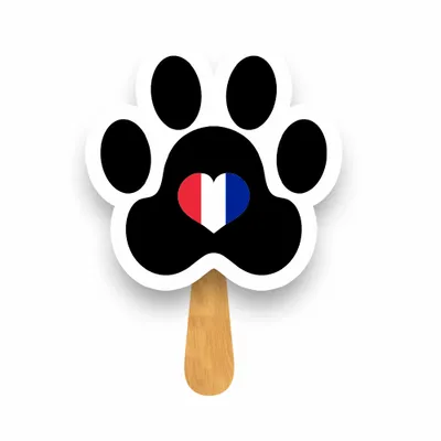 Éventail en forme de patte