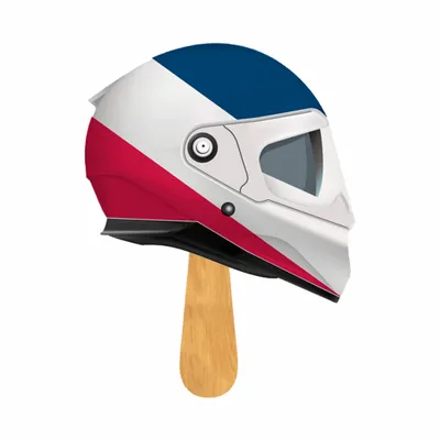 Éventail en forme de casque