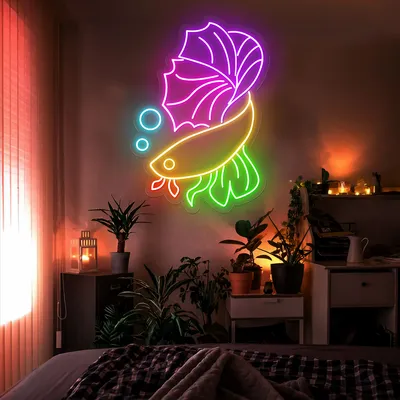 Fish Neon Sign - Stealth Promo Co