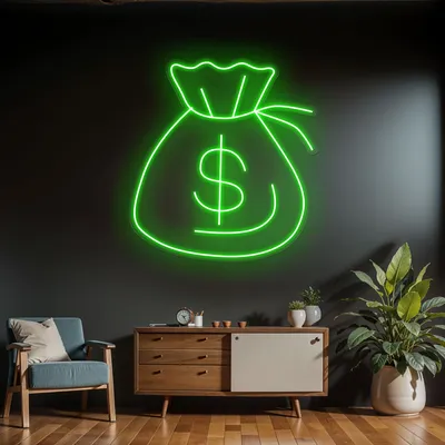 Neon Money Sign - Stealth Promo Co
