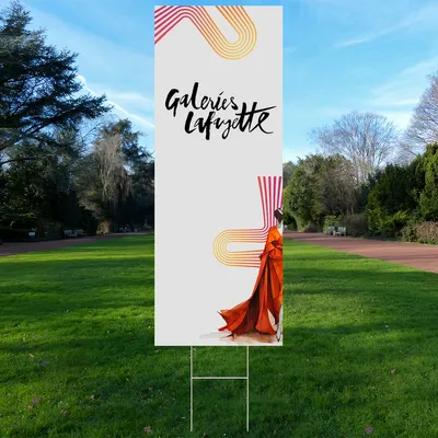 Panneau publicitaire 23 cm x 61 cm