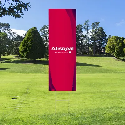 Panneau publicitaire 15 cm x 46 cm