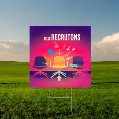 Panneau de recrutement