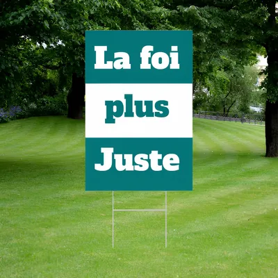 Panneau publicitaire 30 cm x 46 cm