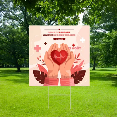 Panneau pour le don d'organes