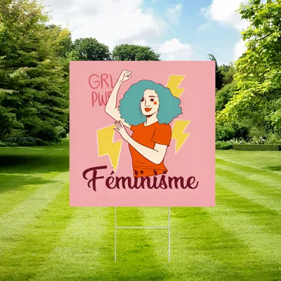 Panneau pour le féminisme