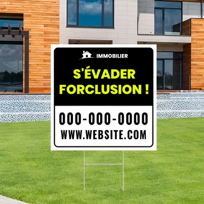 Panneau pour saisies immobilières