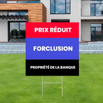 Panneau pour vente sur saisie immobilière