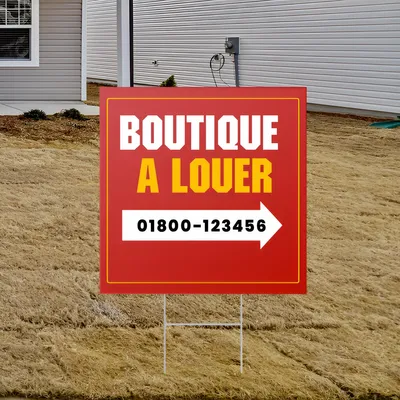 Panneau publicitaire de vente personnalisé