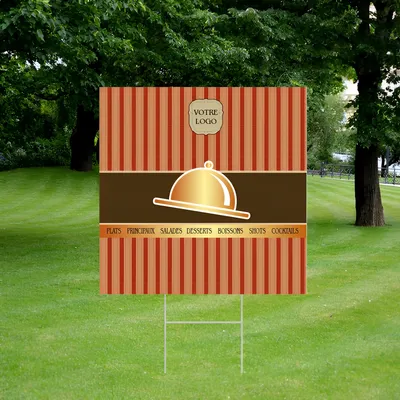 Panneau promotionnel pour restaurant