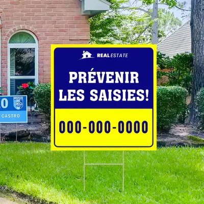 Panneau pour agences immobilières