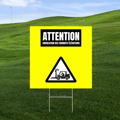 Panneau de sécurité routière personnalisé