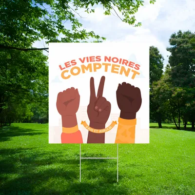 Panneau "Black Lives Matters”