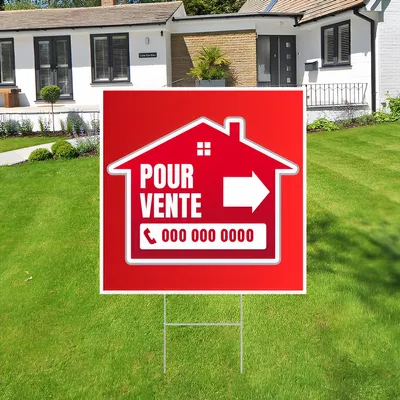 Panneau de vente à l'extérieur personnalisé