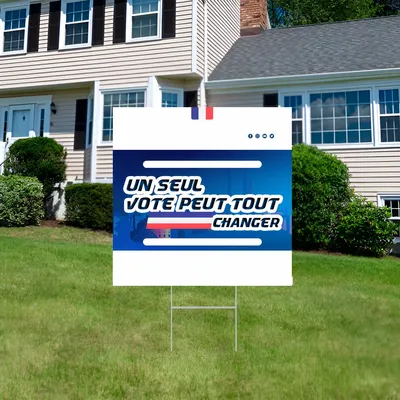 Panneau de sensibilisation au vote