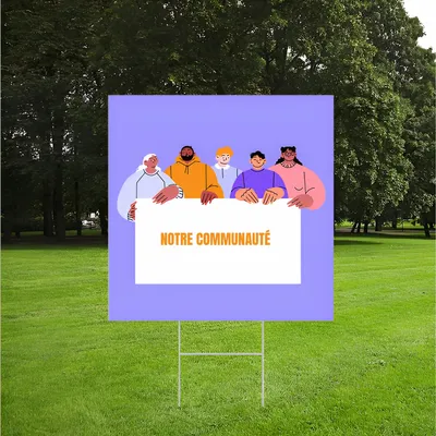 Panneau communautaire personnalisé