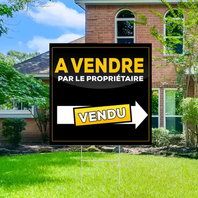 Panneau de vente personnalisé