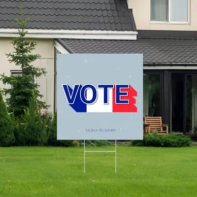 Panneau pour le jour de l'élection