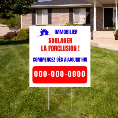 Panneau pour les saisies immobilières