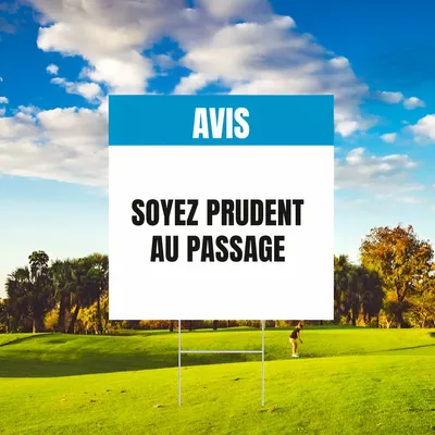 Panneau d'affichage personnalisé